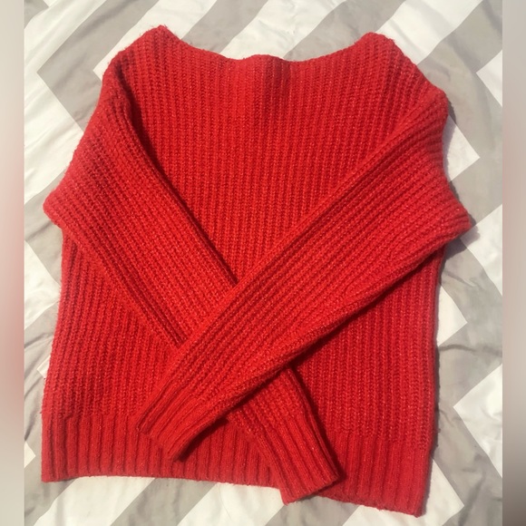 Old Navy Red Knit Sweater❤️ - Picture 2 of 4